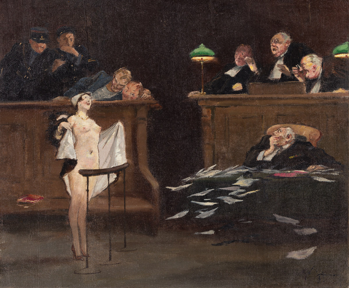 GASTON HOFFMANN (1883-1977) Disorder in the Court.